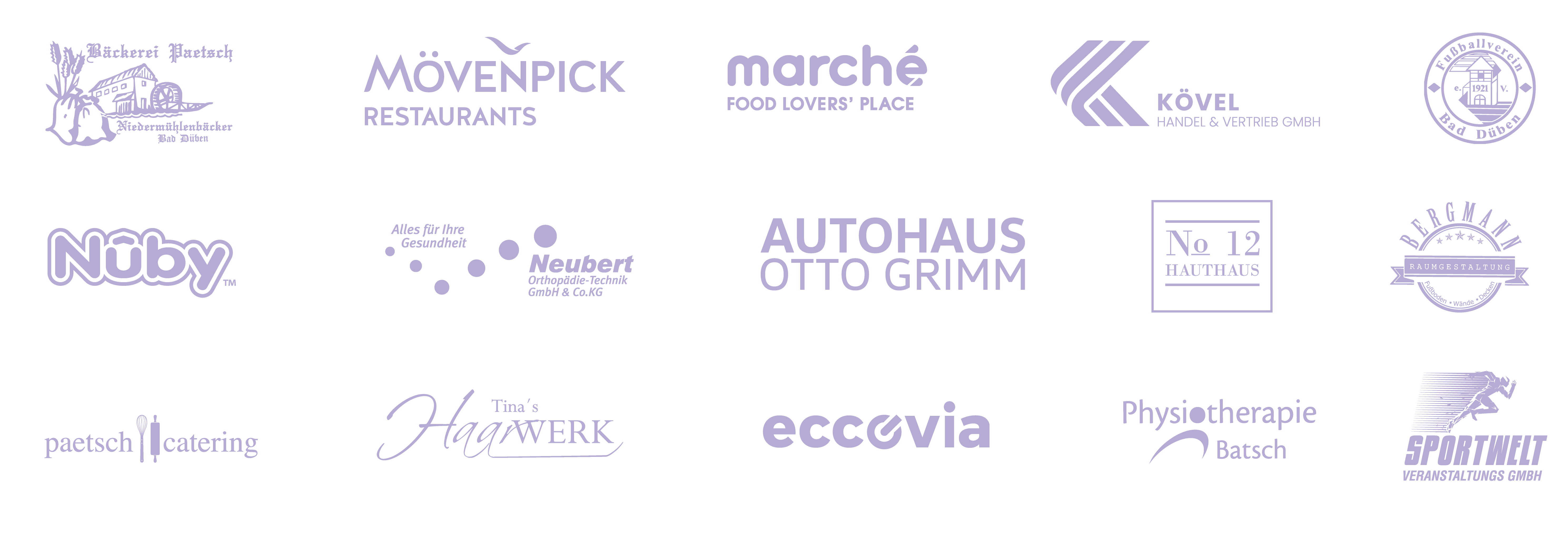 Logos ausgewählter Referenzen